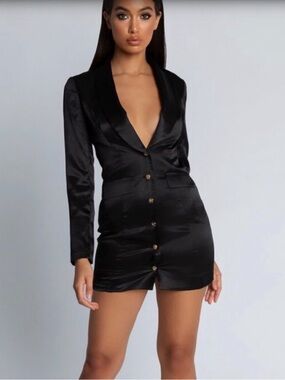 NWT Meshki Reese satin blazer dress